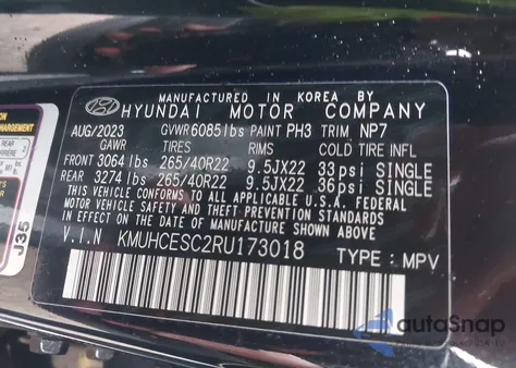 2024 Genesis Gv80 3.5T Prestige Signature Awd from USA, damaged, VIN KMUHCESC2RU173018